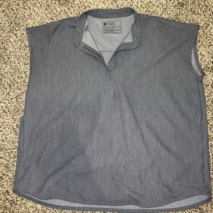figs graphite rafaela scrub top size medium